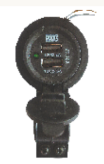 TMC2DA Two Wheeler Mobile Charger Dual Port - 2.4A	